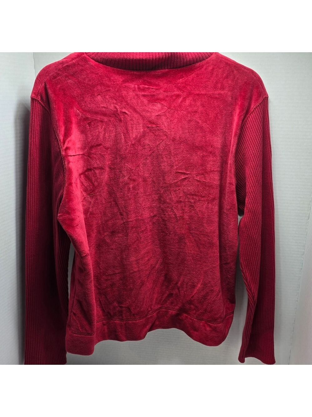 Evan Picone Women's Bold Red Bomber Jacket - Picture 5 of 7